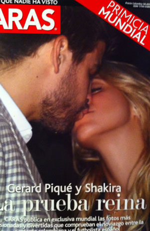 LA FOTO DEL BESO APASIONADO DE SHAKIRA Y PIQU�