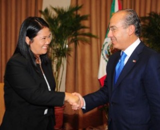 LA REUNI�N DE FELIPE CALDER�N CON KEIKO FUJIMORI