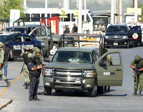 BALACERA EN SALTILLO DEJA SEIS SICARIOS MUERTOS