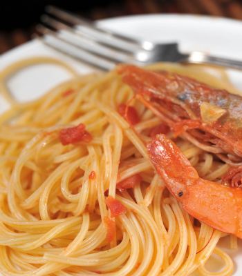 RECETA DE LOS MEJORES ESPAGUETIS CON CAMARONES