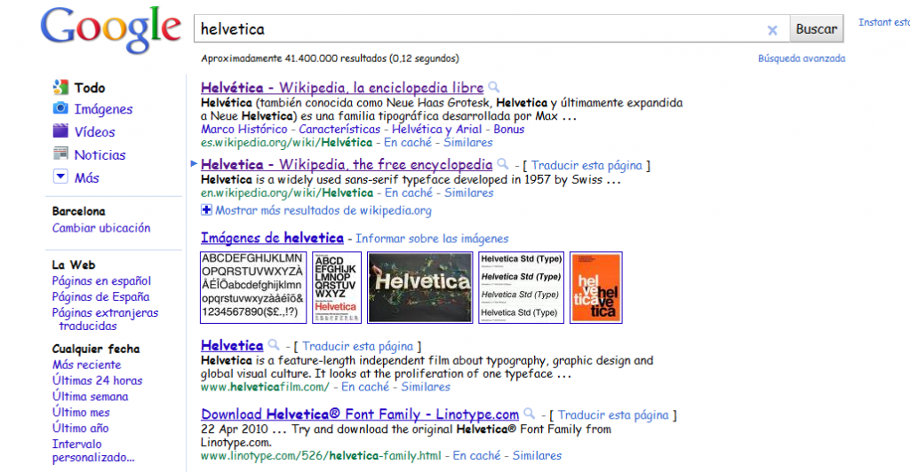 GOOGLE SE UNE CON COMIC SANS Y HELV�TICA