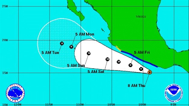 ALERTA EN EL SUR MEXICANO POR HURAC�N 'HILLARY'