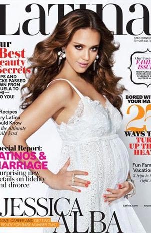 JESSICA ALBA POSA EMBARAZADA PARA LATINA MAGAZINE-FOTOS