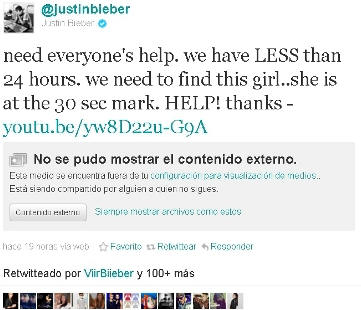 JUSTIN BIEBER EN BUSCA DE FAN MEXICANA QUE LLORA POR IR A SU CONCIERTO