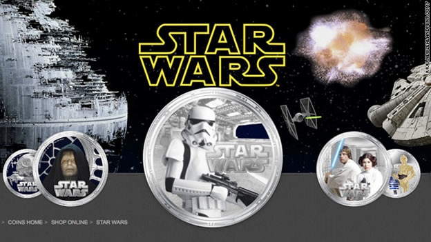 MONEDAS 'STAR WARS' CON VALOR REAL EN NUEVA ZELANDIA
