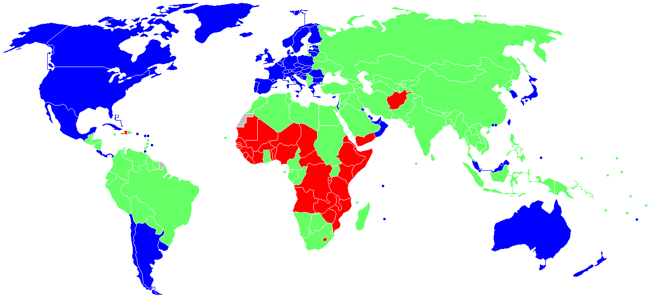 �CU�LES SON OS PA�SES DEL PRIMER MUNDO?