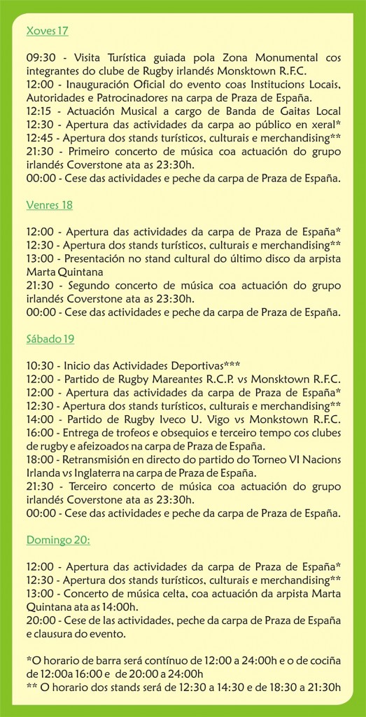 FESTIVAL GALAICO-IRLAND�S SAN PATRICIO 2011