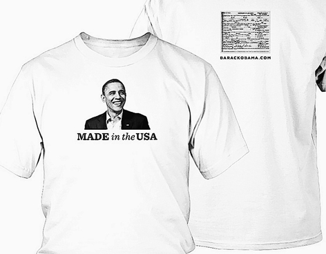 SACAN A LA VENTA REMERAS DE BARAK OBAMA CON SU CERTIFICADO NATAL