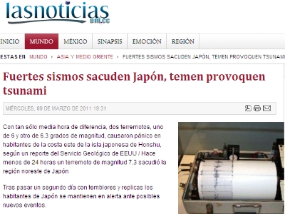 PUDO ESTAR PREVISTO EL TSUNAMI DE JAP�N