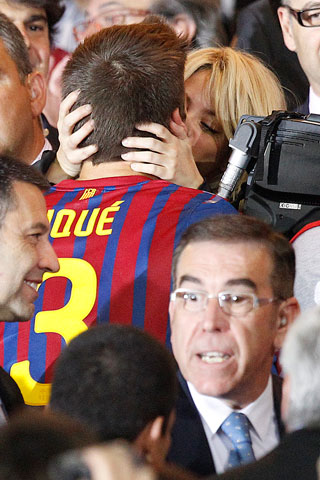 FOTOS: EL FESTEJO DE PIQU� Y SHAKIRA TRAS GANAR AL ATHLETIC