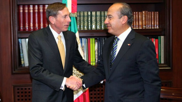 REUNI�N DE CALDER�N Y LA CIA PARA REVISAR AGENDA DE SEGURIDAD
