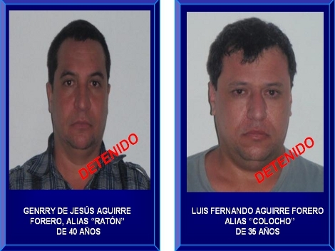 DETIENEN A DOS CAPOS COLOMBIANOS EN EDOMEX - FOTOS