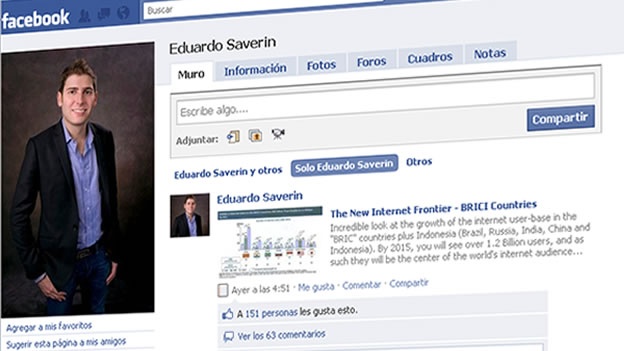 �QU� ES DE LA VIDA DEL COFUNDADOR DE FACEBOOK?