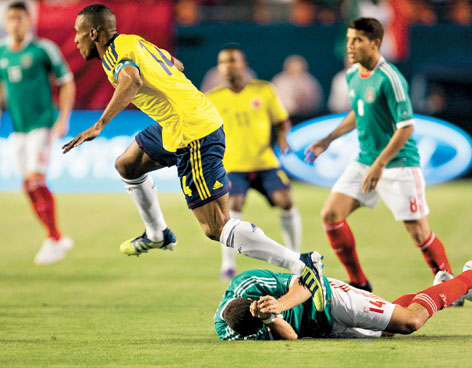 COLOMBIA DERROTA A M�XICO POR 2-0