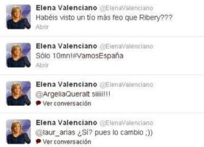 ESCANDALOSO TUIT DE POL�TICA ESPA�OLA CONTRA FRANK RIB�RY