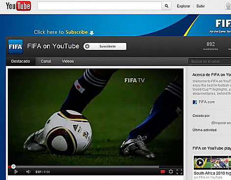 CANAL OFICIAL DE LA FIFA EN YOUTUBE