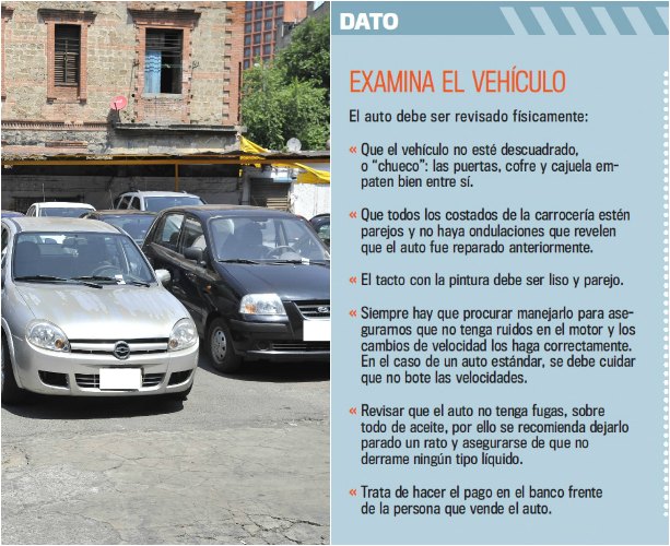 GU�A PARA COMPRAR EL MEJOR AUTO USADO