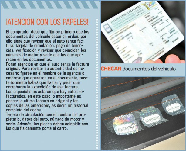 GU�A PARA COMPRAR EL MEJOR AUTO USADO