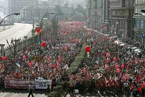 HUELGA GENERAL EN ESPA�A POR REFORMA LABORAL