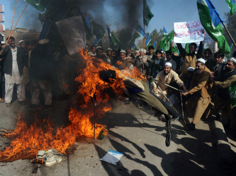 AFGANIST�N CONTIN�A PROTESTAS CONTRA EU