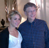 SHAKIRA Y BILL GATES JUNTOS POR LOS NIÑOS