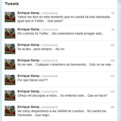 ENRIQUE GARAY CIERRA CUENTA DE TWITTER POR HACKEO