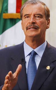 VICENTE FOX PIDE LA LEGALIZACI�N DE LAS DROGAS