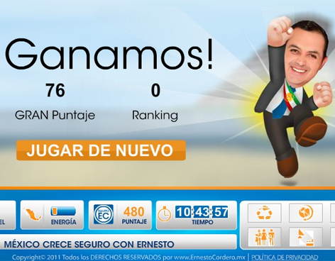 ERNESTO CORDERO LANZA VIDEOJUEGO EN INTERNET