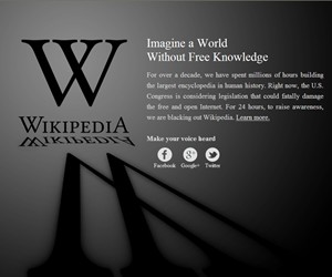 WIKIPEDIA ADVIERTE QUE LA LEY SOPA LLEGA A M�XICO-'LEY D�RING'