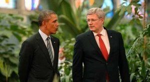 Obama y Harper apuestan cervezas por Sochi